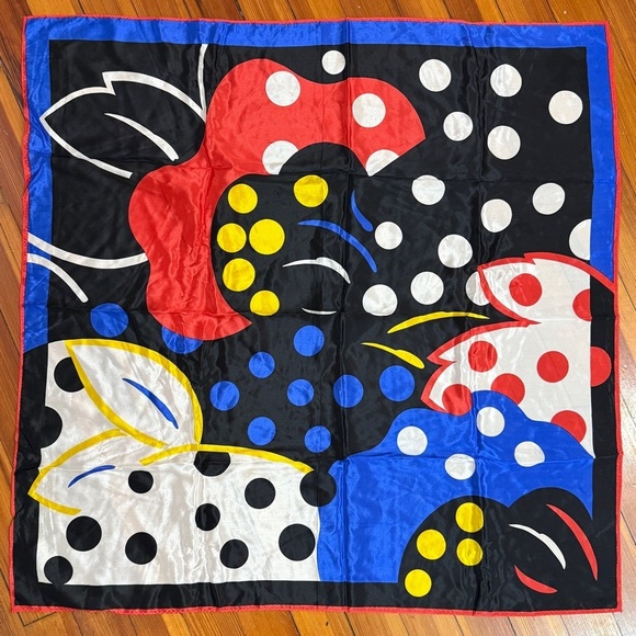 Specialty House Silk Organic Floral MCM Silk Scarf Large Square - Picture 1 of 7